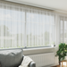 Cortină din Dantelă cu perdele Floral Alb 900 x 160 cm Poliester - WALTI WALTI