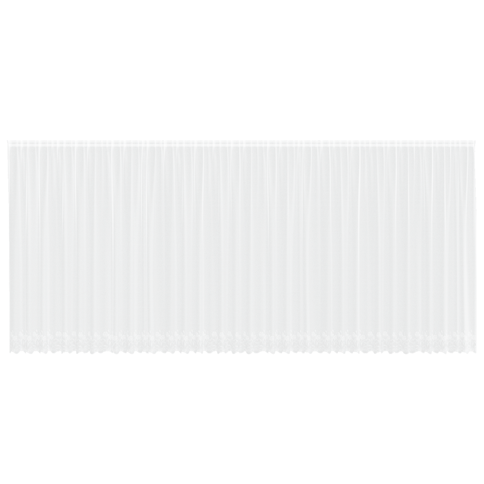 Cortină din Dantelă cu perdele Floral Alb 900 x 200 cm Poliester - WALTI WALTI