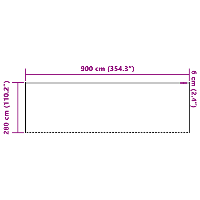 Cortină din Dantelă cu perdele Floral Alb 900 x 280 cm Poliester - WALTI WALTI