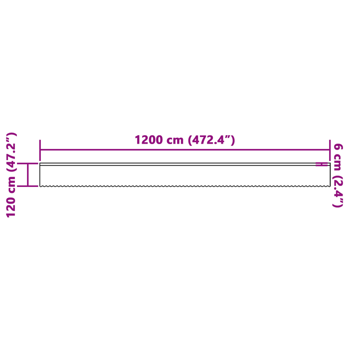 Cortină din Dantelă cu perdele Floral Alb 1200 x 120 cm Poliester - WALTI WALTI