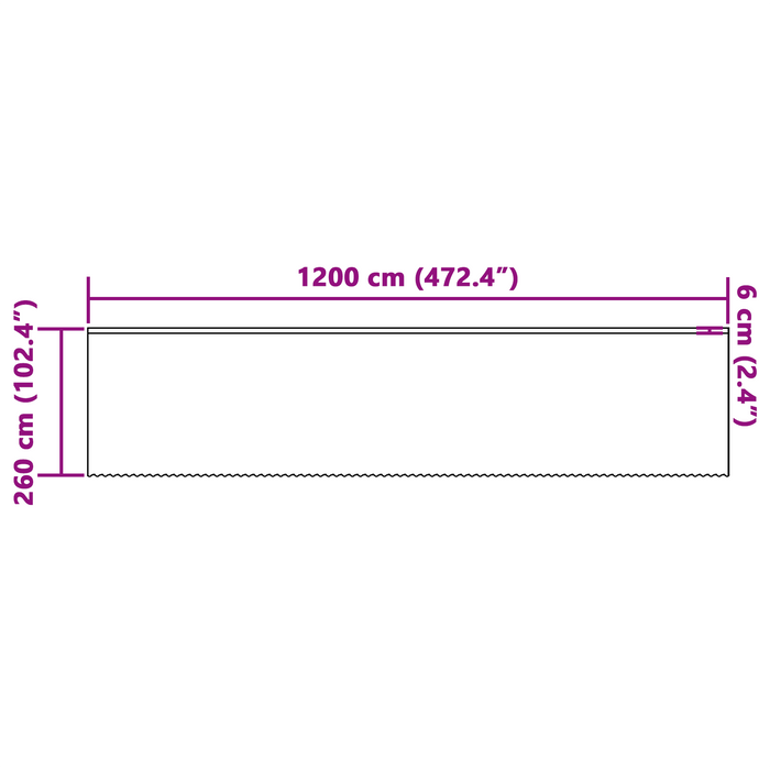 Cortină din Dantelă cu perdele Floral Alb 1200 x 260 cm Poliester - WALTI WALTI