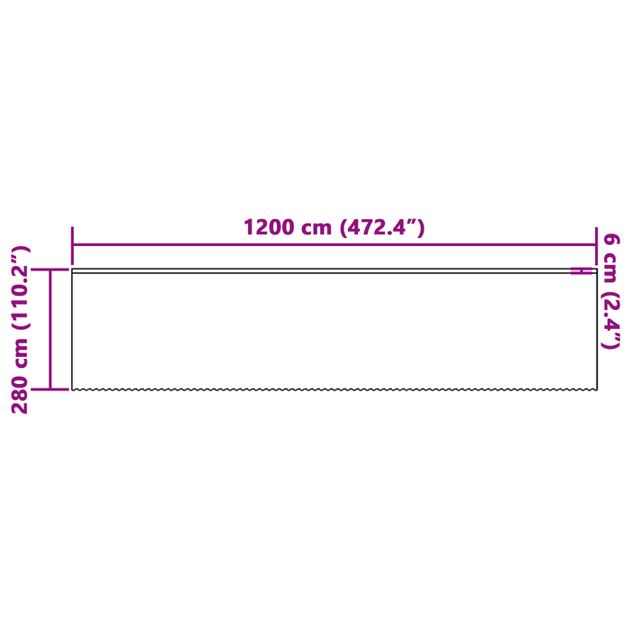Cortină din Dantelă cu perdele Floral Alb 1200 x 280 cm Poliester - WALTI WALTI