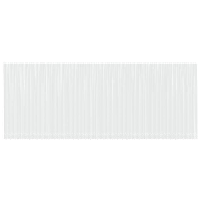 Cortină din Dantelă cu perdele Floral Alb 1200 x 300 cm Poliester - WALTI WALTI
