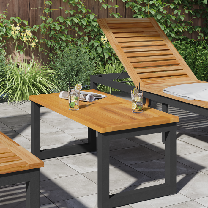 Blat de masă 90x45x2,2 cm din lemn masiv de acacia - WALTI WALTI