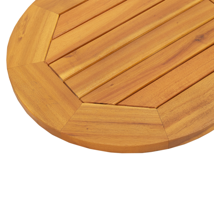 Suprafață Ovală din Lemn Solid de Acacia 80x40x2 cm - WALTI WALTI