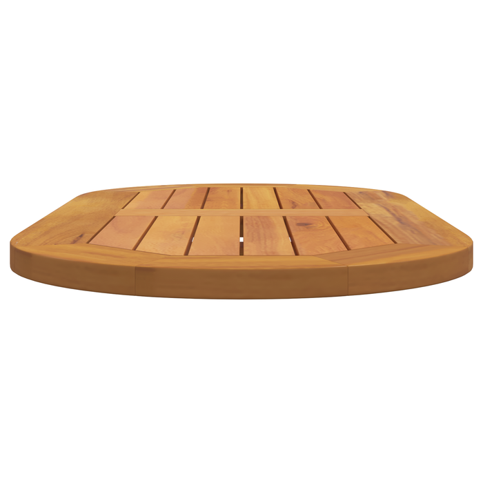 Suprafață Ovală din Lemn Solid de Acacia 80x40x2 cm - WALTI WALTI