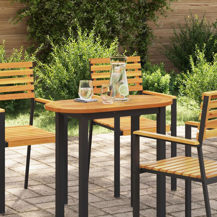 Suprafață Ovală din Lemn Solid de Acacia 80x40x2 cm - WALTI WALTI