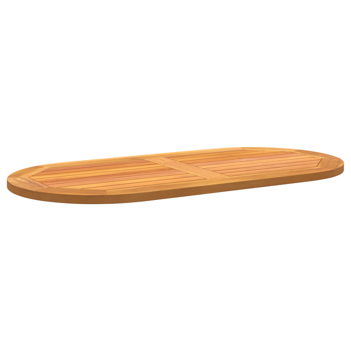 Blat de masă 100x50x2.2 cm Oval din lemn masiv de acacia - WALTI WALTI