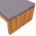 Șezlong cu pernă 200x55x30 cm din lemn solid de acacia - WALTI WALTI