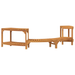 Împrejmuire pentru Cada cu Hidromasaj Semi-Rotund 252x111.5x55.5 cm Lemn Masiv de Acacia - WALTI WALTI