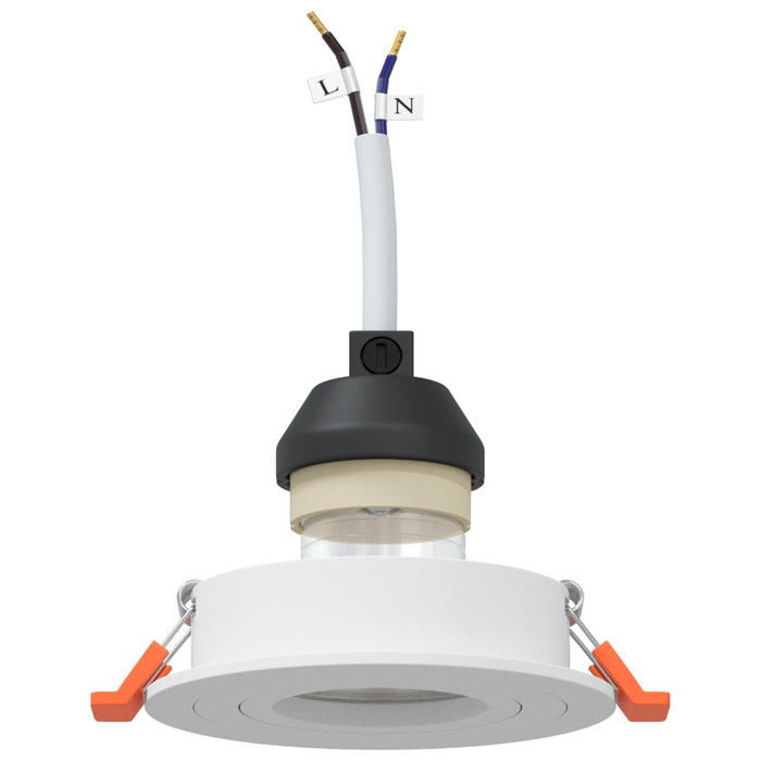 Spoturi încorporate 6 buc Rotund GU10 Alb Ø91 mm - WALTI WALTI