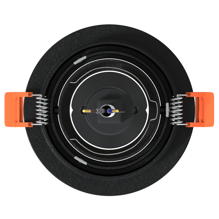 Spoturi încastrate 24 pcs Rotund GU10 Negru Ø91 mm - WALTI WALTI