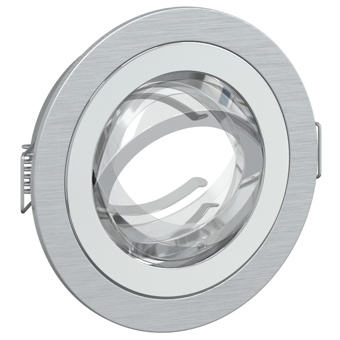 Spotlights încastrate 6 pcs Rotund GU10 Silver Ø91 mm - WALTI WALTI