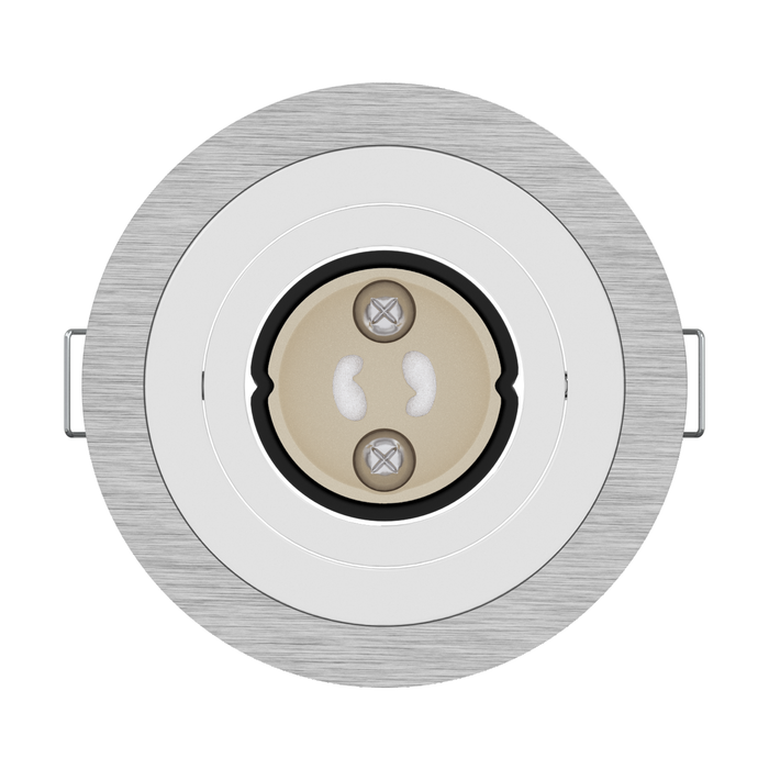 Spotlights încastrate 6 pcs Rotund GU10 Silver Ø91 mm - WALTI WALTI