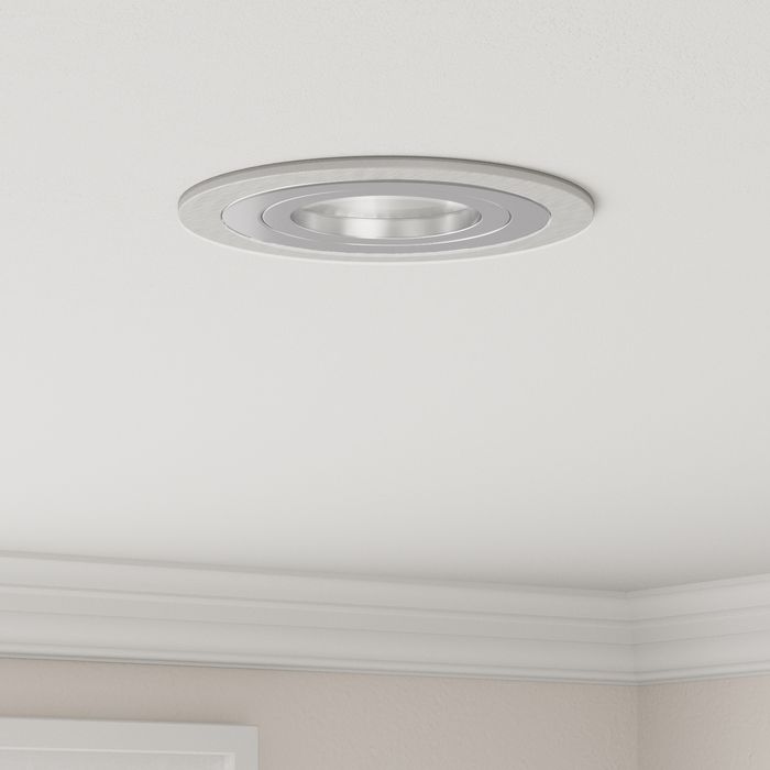 Spotlights încastrate 6 pcs Rotund GU10 Silver Ø91 mm - WALTI WALTI