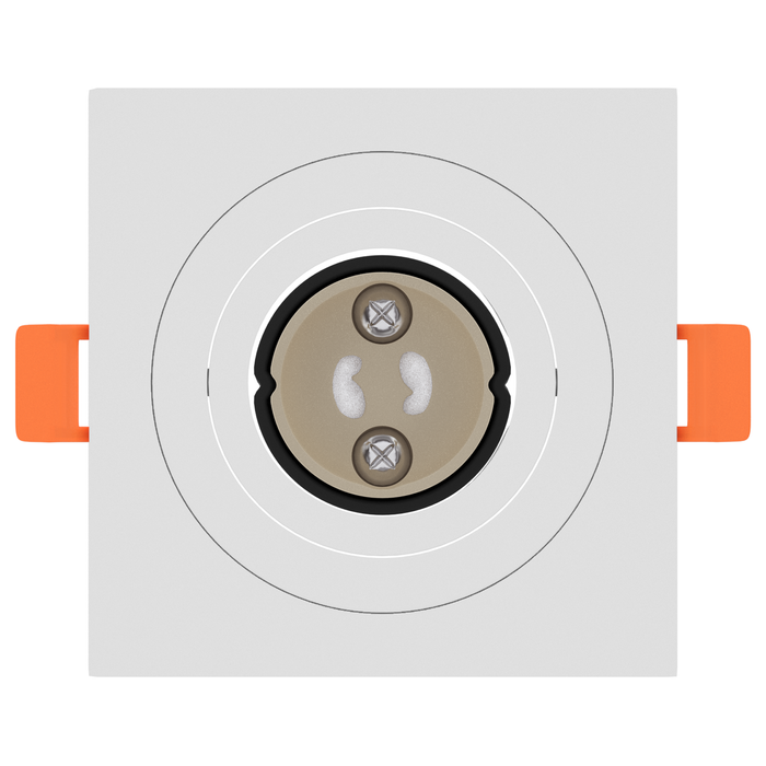 Spoturi încastrate 24 buc Pătrate GU10 Alb 91x91 mm - WALTI WALTI