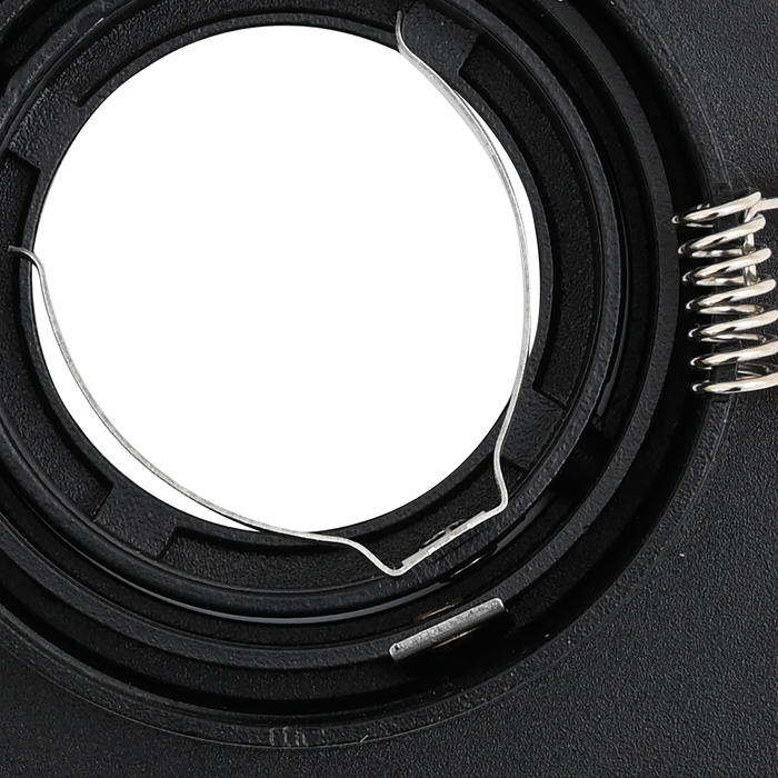 Spoturi încastrate 6 buc Pătrat GU10 Negru 91x91 mm - WALTI WALTI