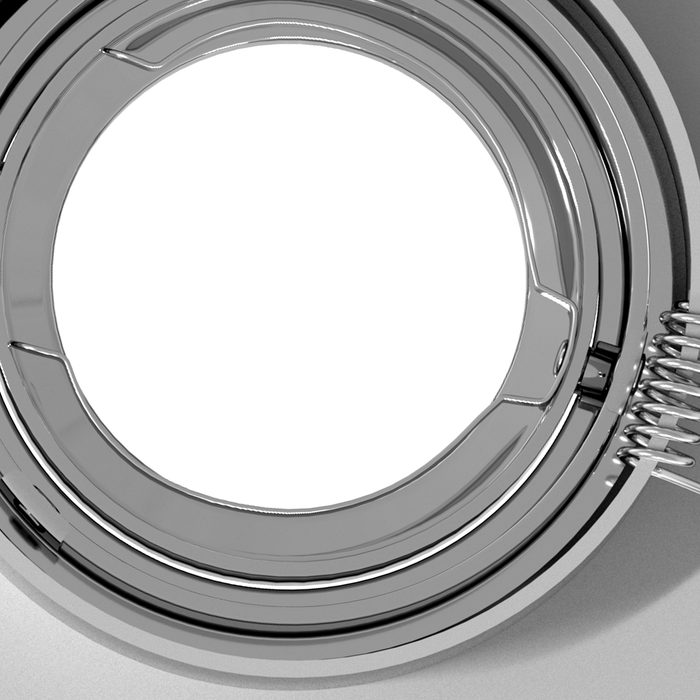 Spoturi încastrate 24 buc Pătrat GU10 Argint 91x91 mm - WALTI WALTI