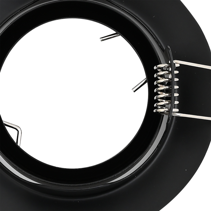 Spoturi încastrate 24 buc Round GU10 Negru Ø90 mm Oțel - WALTI WALTI