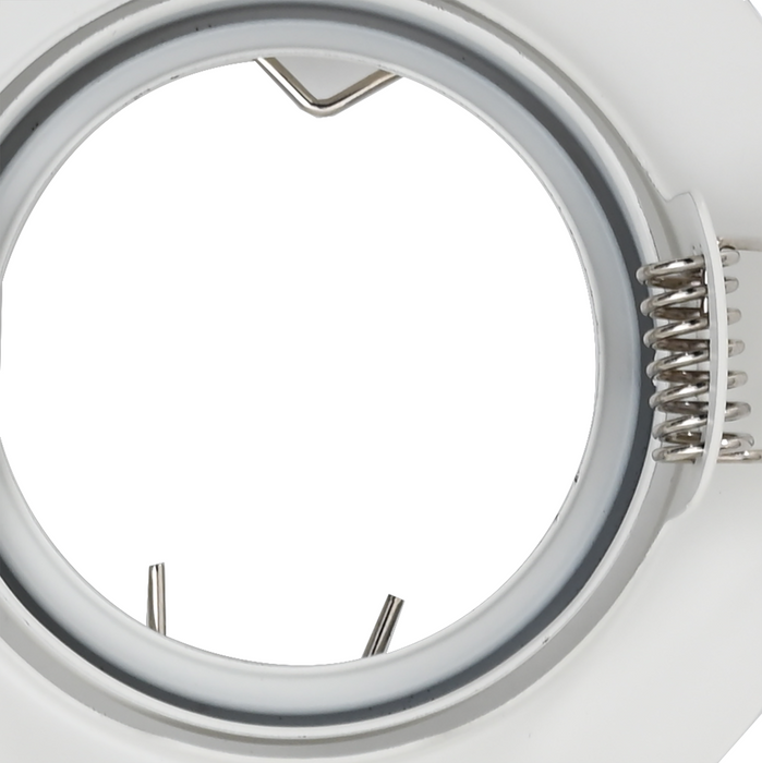 Spoturi încastrate 6 buc Round GU10 Alb Ø90 mm Oțel - WALTI WALTI