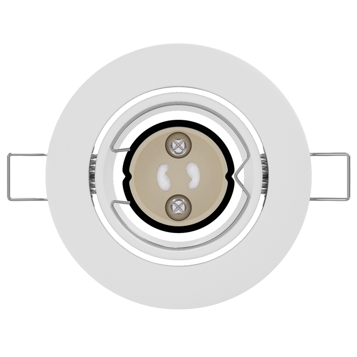 Spoturi încastrate 6 buc Round GU10 Alb Ø90 mm Oțel - WALTI WALTI