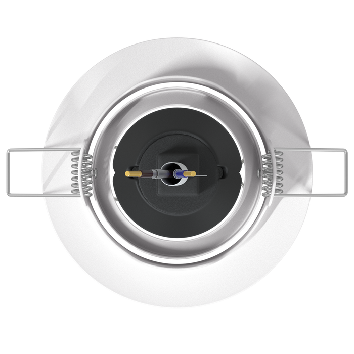 Spoturi încastrate 6 buc Round GU10 Alb Ø90 mm Oțel - WALTI WALTI