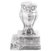 Suporturi decorative pentru cărți vidaXL 2 buc Argintiu 12x9x19 cm Aluminiu Bufniță - WALTI WALTI