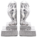 Suporturi decorative pentru cărți vidaXL 2 buc Argintiu 12x9x19 cm Aluminiu Bufniță - WALTI WALTI