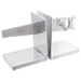 Suporturi pentru cărți vidaXL 2 buc Argintii 11x14x17,5 cm Aluminiu Saw - WALTI WALTI