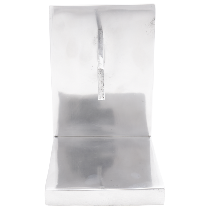 Suporturi pentru cărți vidaXL 2 buc Argintii 11x14x17,5 cm Aluminiu Saw - WALTI WALTI