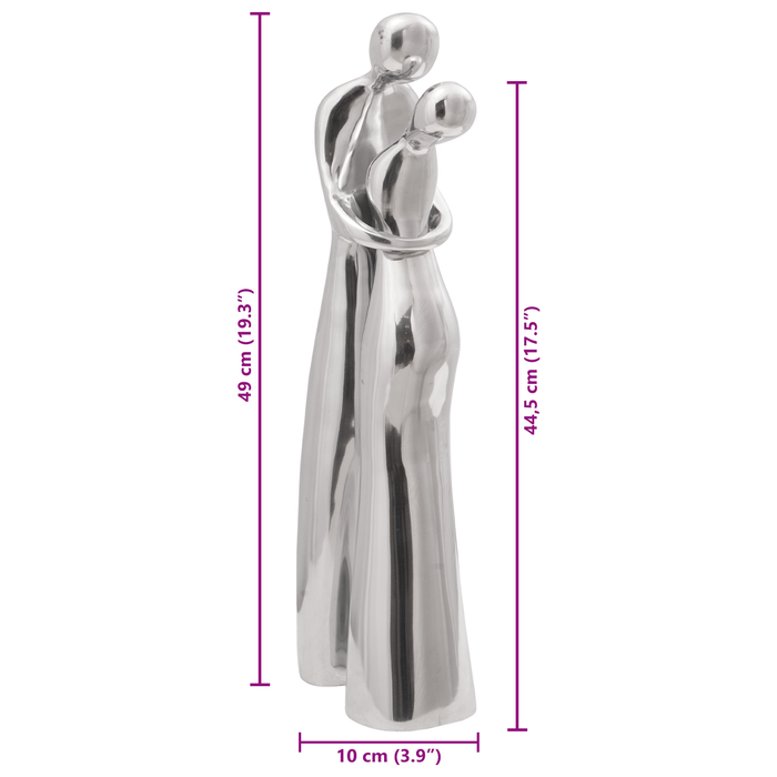 Sculptură, argintiu, 10x16x49 cm, aluminiu - WALTI WALTI