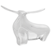 Sculptură taur, argintiu, 37x44x17 cm, aluminiu - WALTI WALTI
