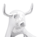 Sculptură taur, argintiu, 22x9,5x34 cm, aluminiu - WALTI WALTI