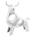 Sculptură taur, argintiu, 22x9,5x34 cm, aluminiu - WALTI WALTI