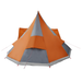 Cort de Familie Tipi Gri și Portocalie 12 Persoane Waterproof - WALTI WALTI