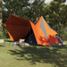 Cort de Familie Tipi Gri și Portocalie 12 Persoane Waterproof - WALTI WALTI