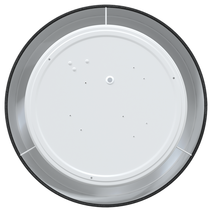 Lustră, negru, montaj încastrat, Ø 30 cm, țesătură, E27 - WALTI WALTI