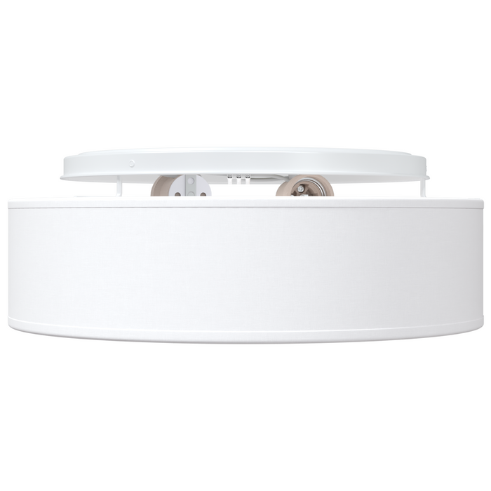 Lustră, alb, montaj încastrat, Ø 38 cm, țesătură, E27 - WALTI WALTI