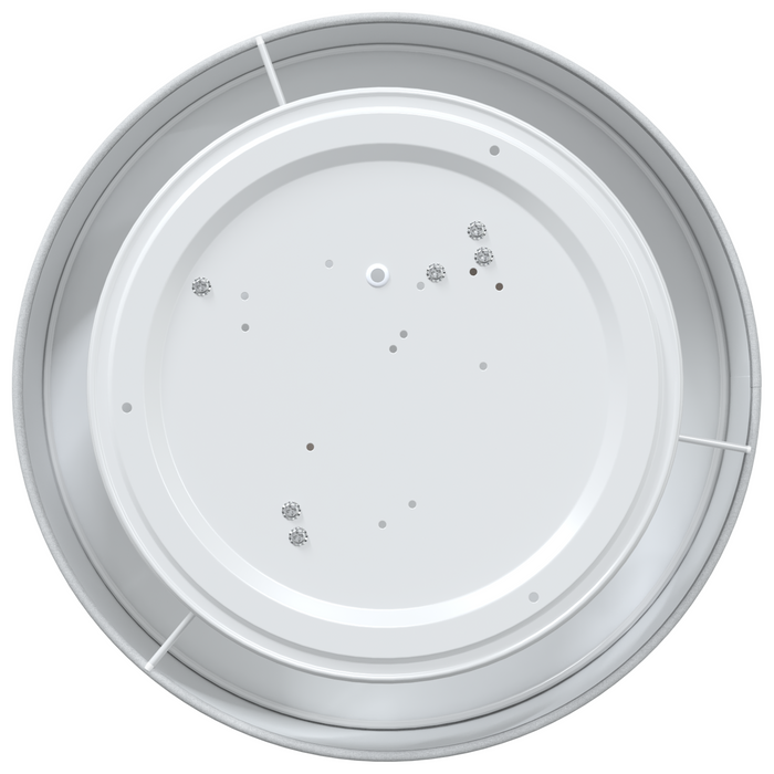 Lustră, gri, montaj încastrat, Ø 38 cm, țesătură, E27 - WALTI WALTI