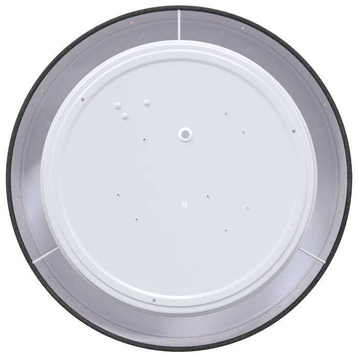 Lustră cu abajur model stea, negru, Ø 30 cm, țesătură, E27 - WALTI WALTI