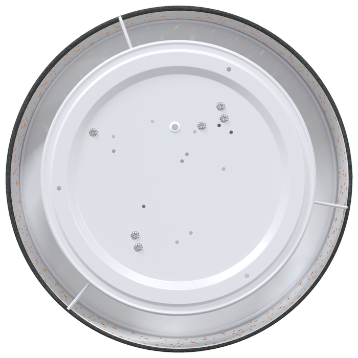 Lustră cu abajur model stea, negru, Ø 38 cm, țesătură, E27 - WALTI WALTI