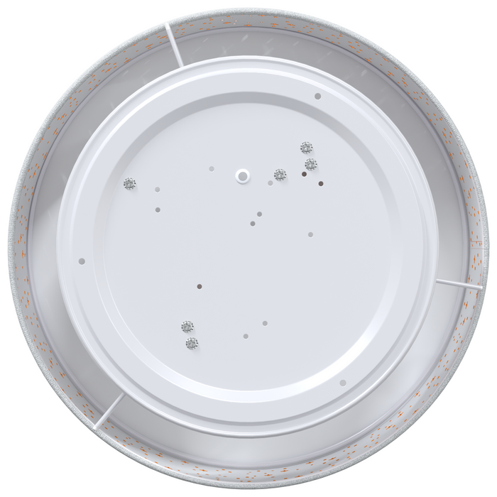 Lustră cu abajur model stea, gri, Ø 38 cm, țesătură, E27 - WALTI WALTI