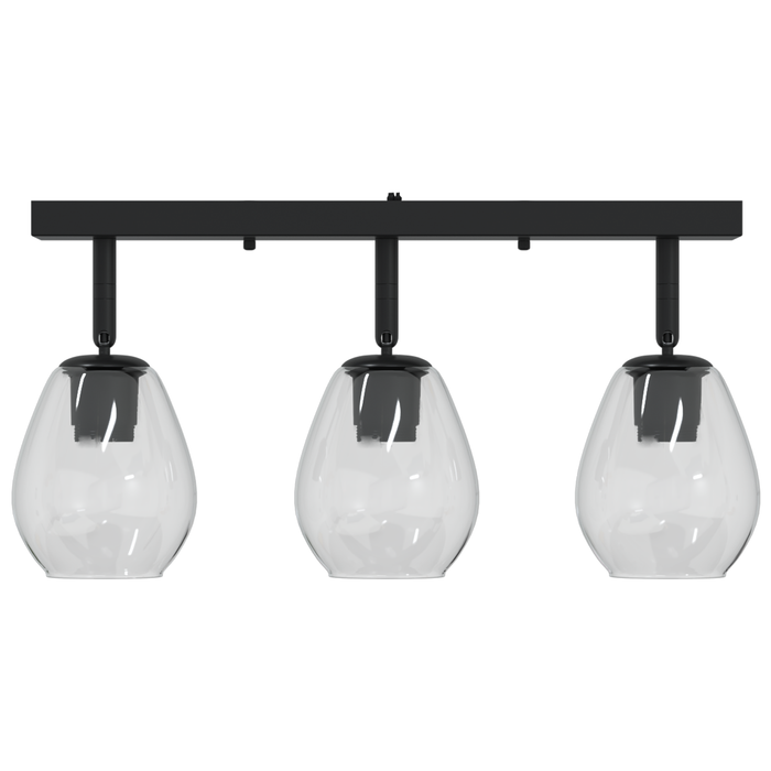 Lustră cu abajur din sticlă reglabil, antracit, E27 - WALTI WALTI