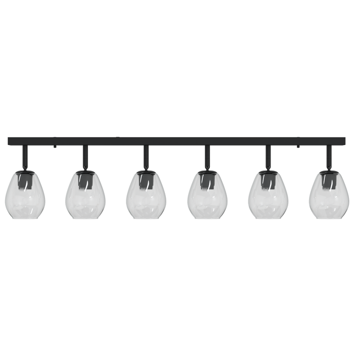 Lustră cu abajur din sticlă reglabil, antracit, E27 - WALTI WALTI