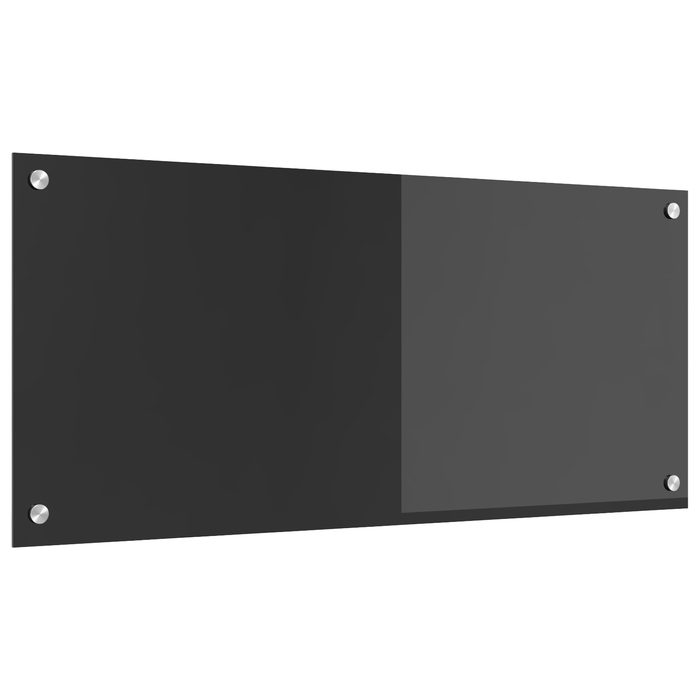 Contrablat bucătărie gri închis 90x40x0.6 cm sticlă securizată - WALTI WALTI