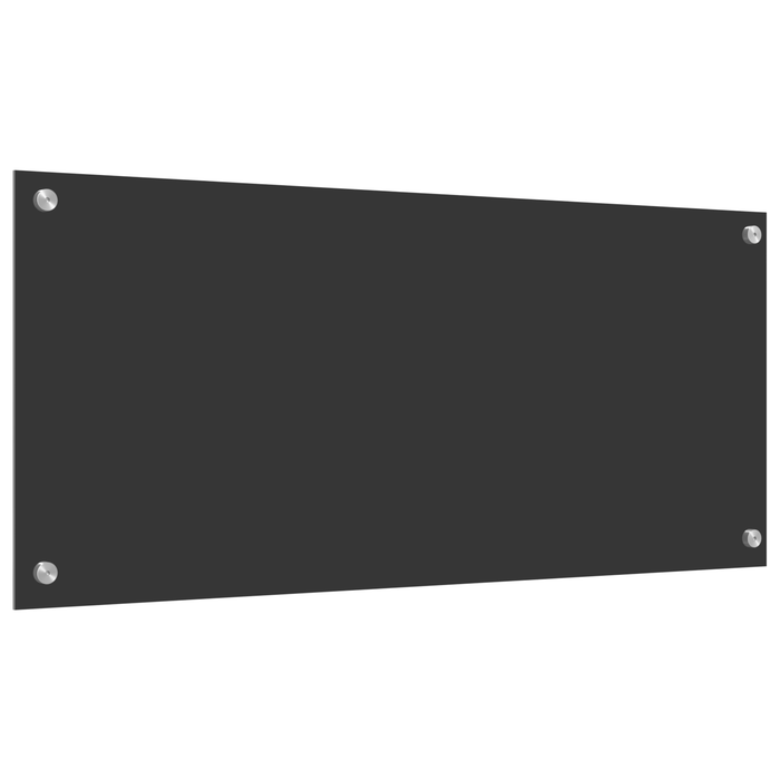 Contrablat bucătărie gri închis 90x40x0.6 cm sticlă securizată - WALTI WALTI