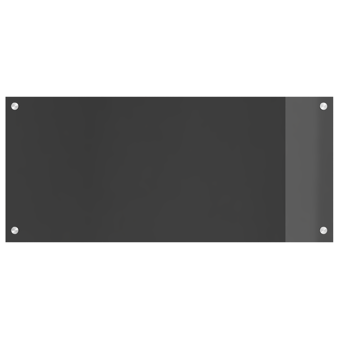 Contrablat bucătărie gri închis 90x40x0.6 cm sticlă securizată - WALTI WALTI