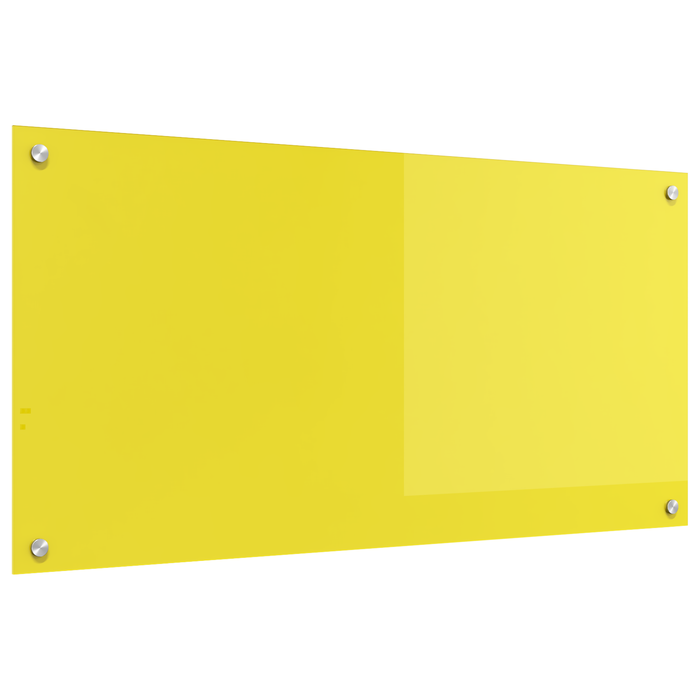 Contrablat bucătărie galben 100x50x0.6 cm sticlă securizată - WALTI WALTI