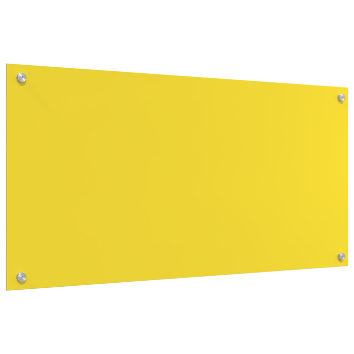 Contrablat bucătărie galben 100x50x0.6 cm sticlă securizată - WALTI WALTI