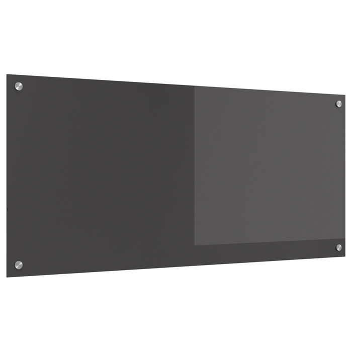 Contrablat bucătărie gri închis 110x50x0.6 cm sticlă securizată - WALTI WALTI